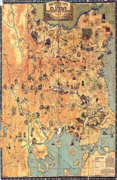 Карта на царство България на Панчев и Чакъров (1914)