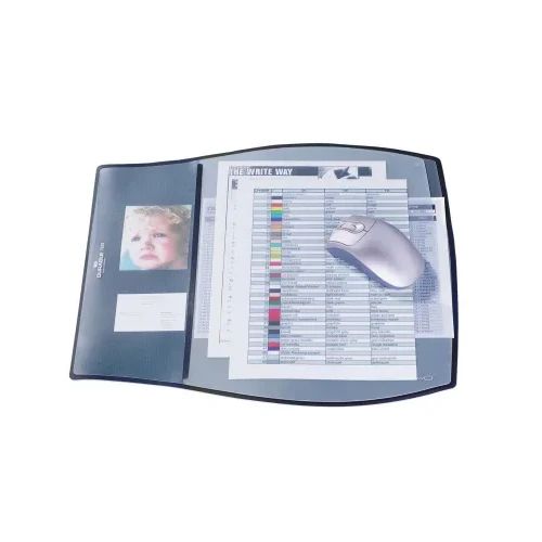Подложка за бюро Durable, 44х39cm, с раздел.,черна