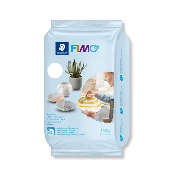 Глина Staedtler Fimo Air basic 8101, 1 kg, бял