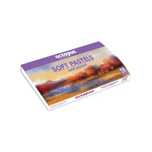 Пастели Octopus Soft, 12 цвята