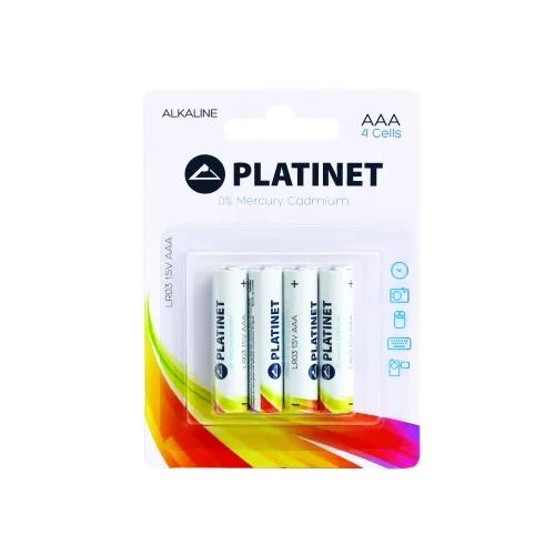 Батерия Platinet, LR03/AAA,алкални,1.5V, 4 бр блис