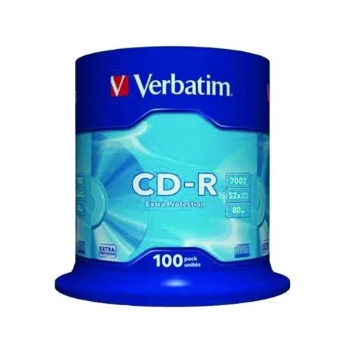 CD-R Verbatim Extra Protect 700MB, 52x оп100 шпиндел