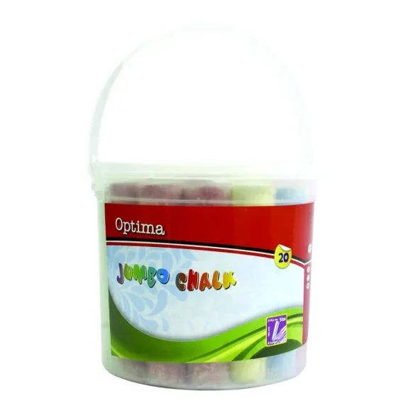 Тебешир Jumbo, кръгъл, опаковка  20, optima