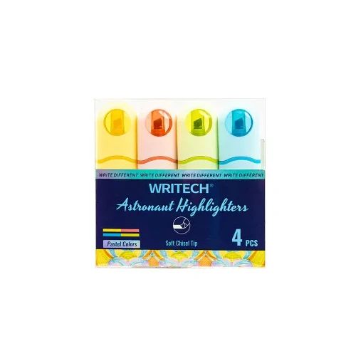 Текстмаркер Writech Pastel, блистер 4 цвята