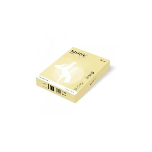 Копирна хартия Maestro Color 80g опаковка 500, жълт YE23