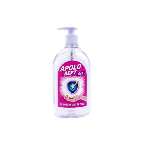 Дезинфектант за ръце  Apolo Sept Gel, 0.5л, помпа