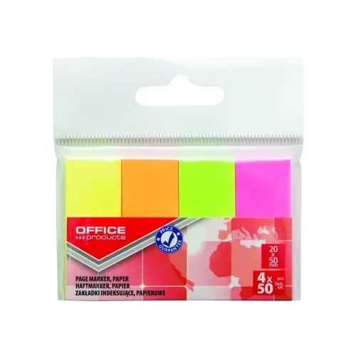 Самозалепващи листчета OP Page Marker Neon, 4 цвята