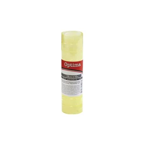 Лепяща лента Optima 15mm x 33m, прозрачна
