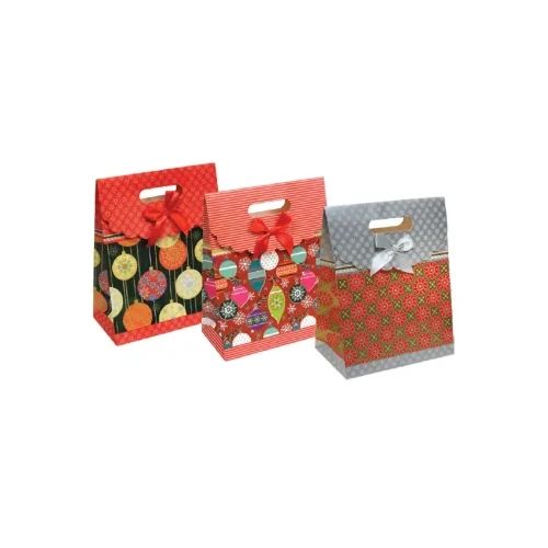Подаръчна торбичка тип чанта XMAS Large, 24,8х31,8х12,7