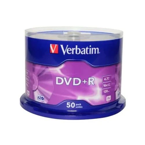 DVD+R Verbatim 4.7GB 16x, опаковка 50 на шпиндел