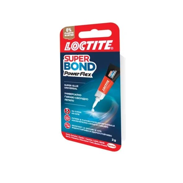 Секундно лепило Loctite Super Bond Power Flex, 2g