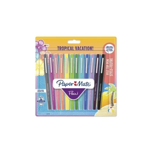 Флумастри Flair 12 цвята, tropical