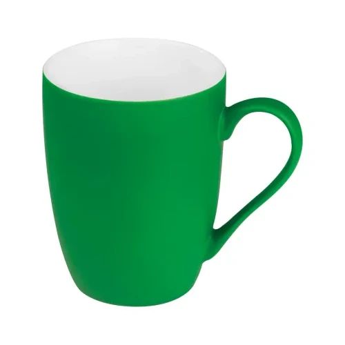 Керамична чаша с гумирано покритие, 300 ml, зелена