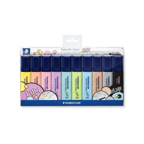 Комплект текстмаркери Staedtler 364, 10 цвята