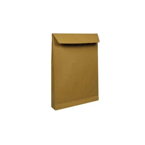Плик С4 130g,324x229,кафяв с дъно,СЗЛ с лента,опаковка 10