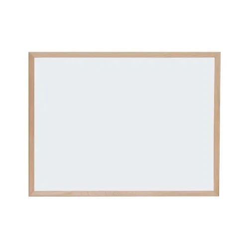 Бяла магнитна дъска Optima, с дървена рамка, 30x40cm