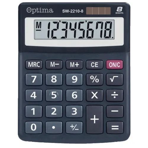 Настолен калкулaтор Optima, SW-2210-8A, 8 разряда