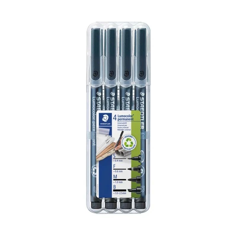 Комплект маркери Staedtler Lumocolor OHP SFMB, 4 броя