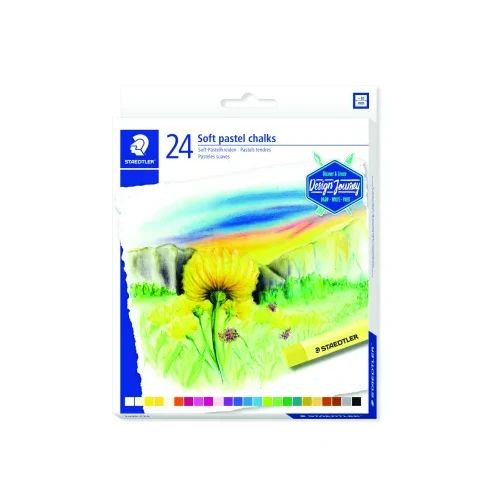 Меки пастелни тебешири Staedtler DJ, 24 цвята