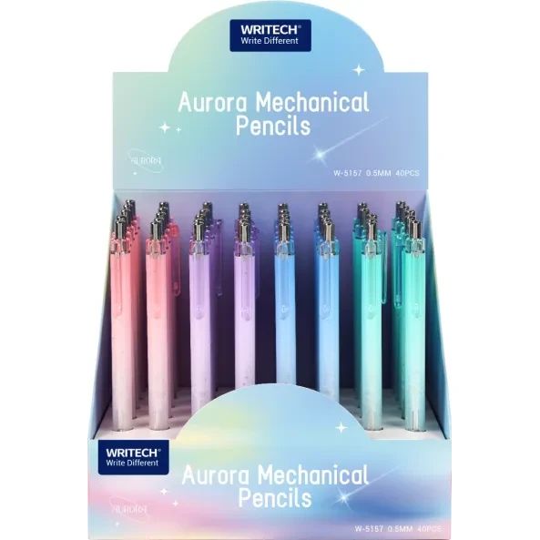 Дисплей автоматични моливи Writech Aurora, 40 броя