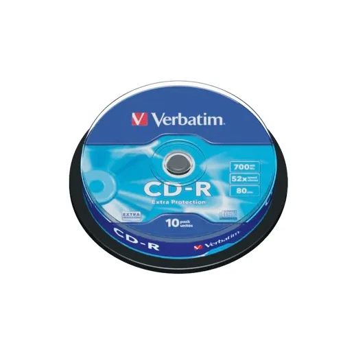 CD-R Verbatim Extra Protect 700MB, 52x оп.10 шпиндел