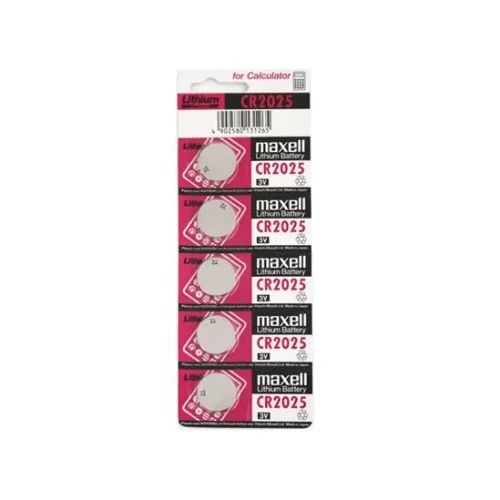 Батерия Maxell, CR2025, литиева, 3V, 5 бр, блистер