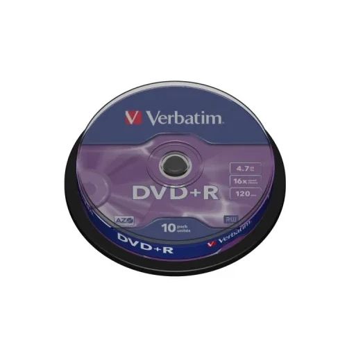 DVD+R Verbatim 4.7GB, 16x, оп10 на шпиндел