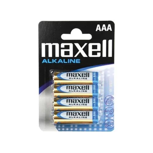 Батерия Maxell, LR03/AAA, 1.5V, алкални, 4 бр, бл