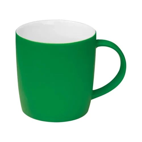 Керамична чаша с гумирано покритие, 300 ml, зелен