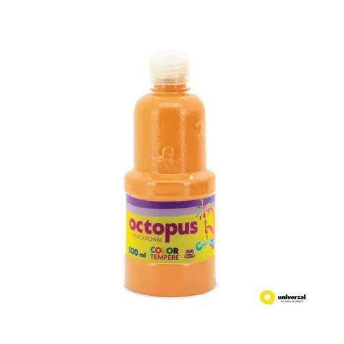 Темперна боя Octopus, 500 мл в бутилка, охра