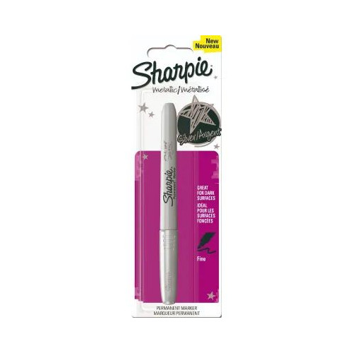 Перманентен маркер Sharpie Metallic, блистер, сребрист