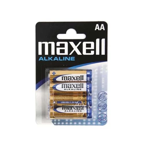 Батерия Maxell, LR06/AA, алкални, 1.5V, 4 бр, бл