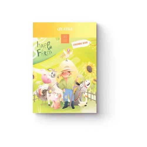 Книжка за оцветяване Creative Children, 40 стр., Farm