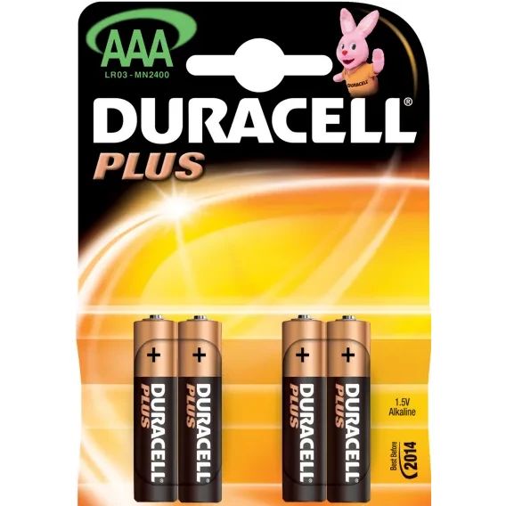 Батерии Duracell алкални LR03/AAA,1.5V, basic, 4бр