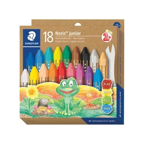 Пастели Staedtler Noris Junior 224, 18 цвята