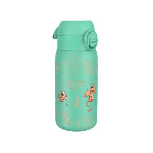 Бутилка за вода Ion8 Print, метална, 400ml, Dragons
