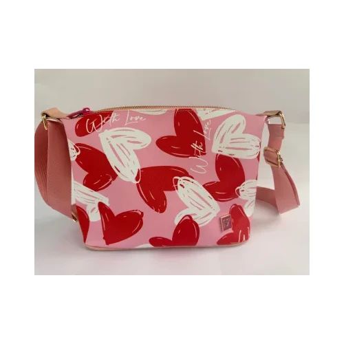 Чанта Reverse 505, 26x11x20.5cm, HEARTS BLA
