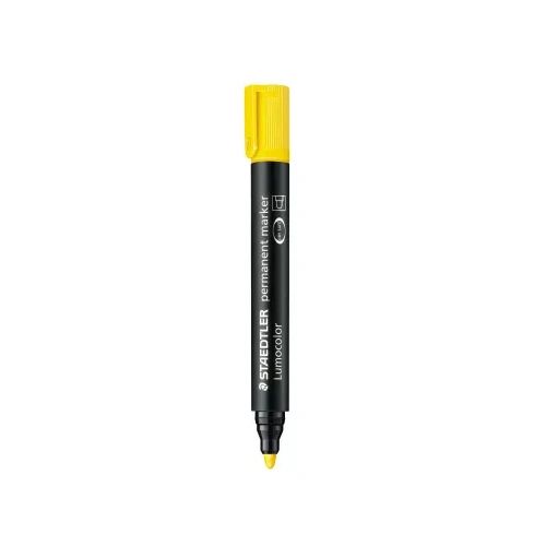 Маркер Staedtler Lumocolor 352, перманентен, объл връх,жълт