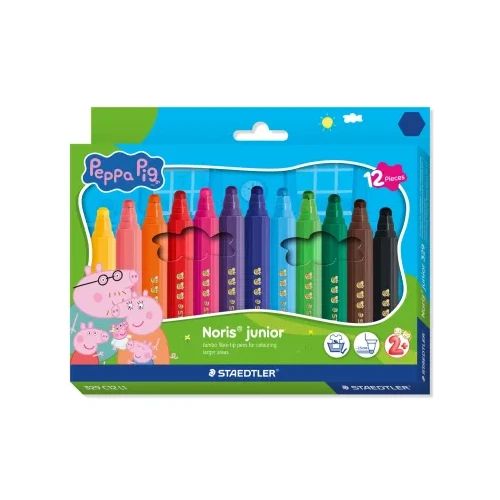 Флумастри Staedtler NJ Peppa Pig 329, 12 цвята