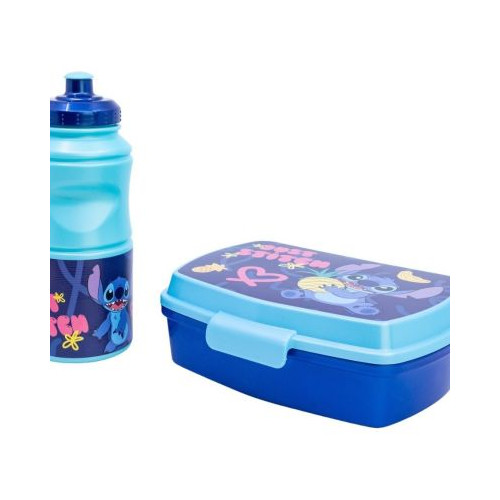 К-кт кутия за обяд и бутилка Stor, пластм., STITCH