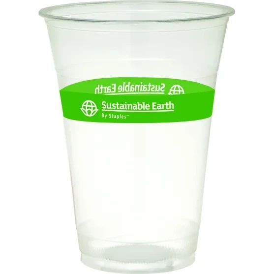 Чаши Staples, за студ. нап.,470ml, биоразгр.,оп.50