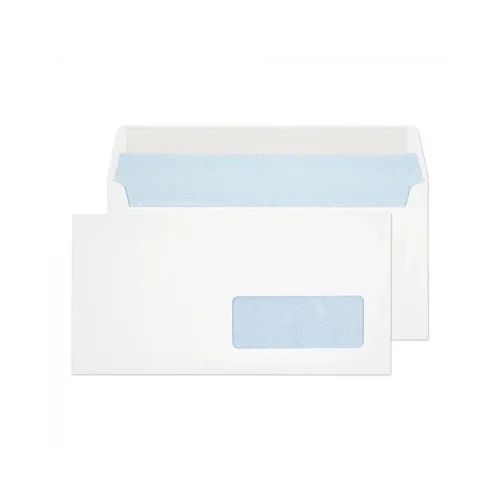 Плик DL 80g,фон, десен прозорец,СЗЛ с лента, опаковка 100