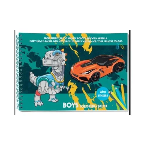Книжка за оцветяване Creative, А4, 31 стр., Cars