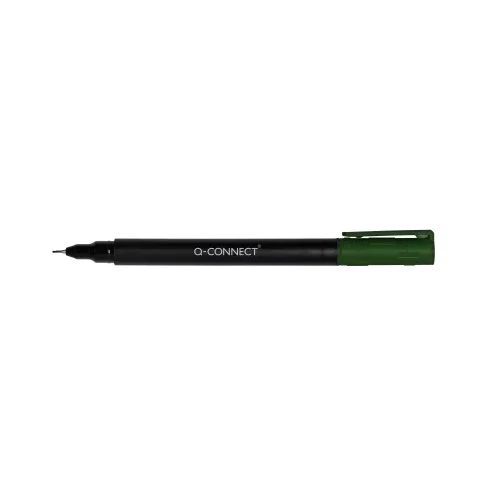 Маркер Q-Connect за CD/DVD, S, 0.4 mm, зелен