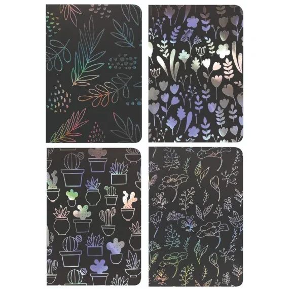 Бележник Creative Flowers, 17x24cm, 120л, асорти