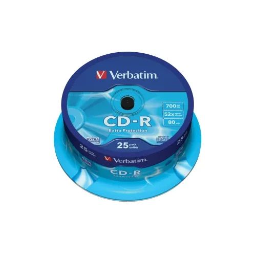 CD-R Verbatim Extra Protect 700MB, 52x опаковка 25 шпиндел