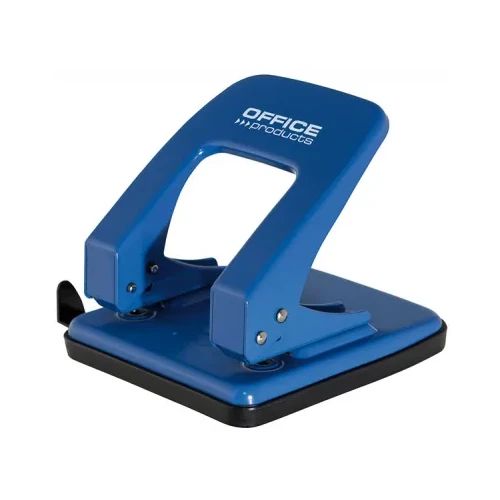 Перфоратор Office Products, до 40 листа, метален, син