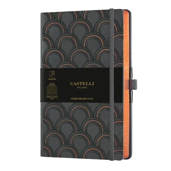Бележник Castelli C&G, 9x14cm, б.л,Art Deco Copper