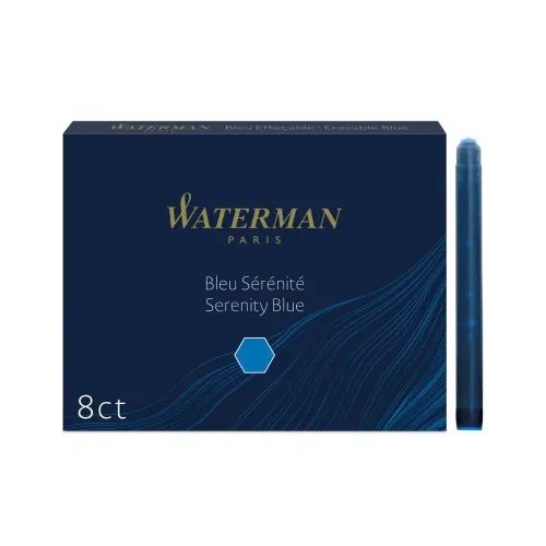 Патрончета Waterman Std за писалка, дълги, син
