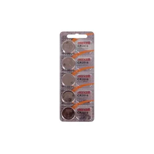 Батерия Maxell, CR2016, литиева, 3V, 5 бр, блистер